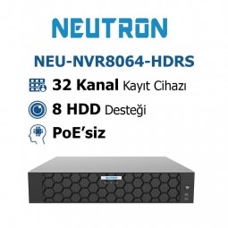 Neutron NEU-NVR8064-HDRS 64 Kanal Nvr Kayıt Cihazı Neutron NEU-NVR8064-HDRS 64 Kanal Nvr Kayıt Cihazı